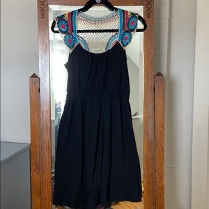 Black Dress with Top Detail